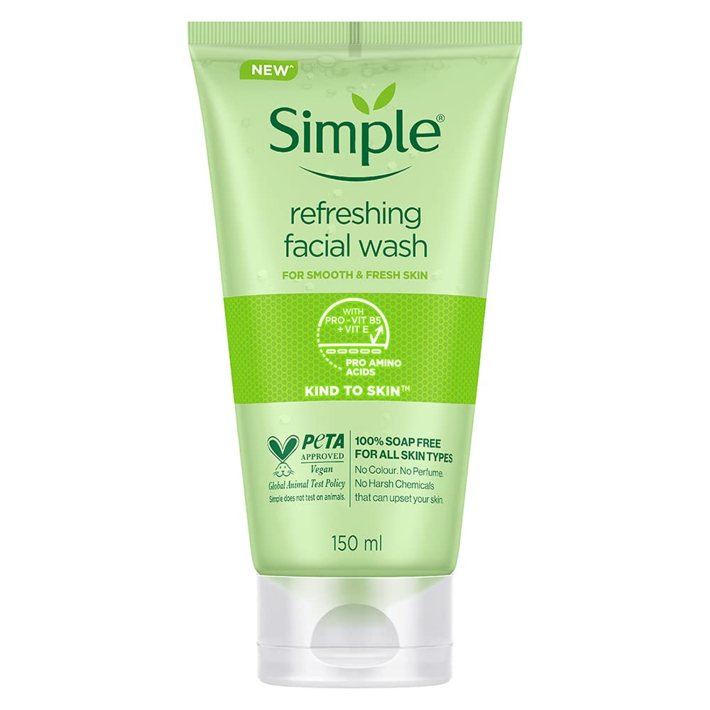51lV2Pem64L.jpg Simple Refreshing Face Wash 150ml - Image 1