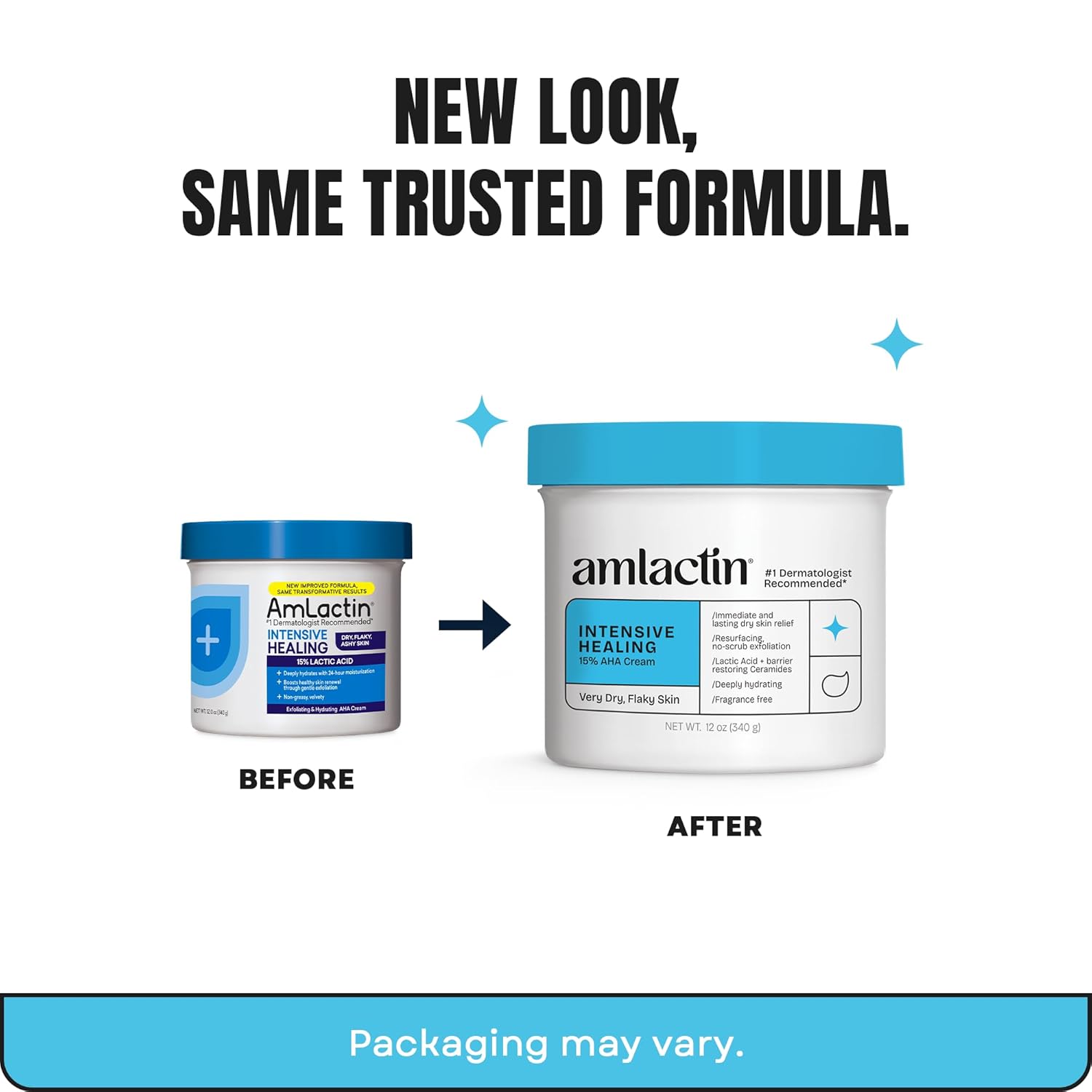Amlactin-intensive-cream.jpg AmLactin Intensive Healing Exfoliating & Hydrating Cream 15% Lactic Acid Ceramides Unscented – 340g - Image 1