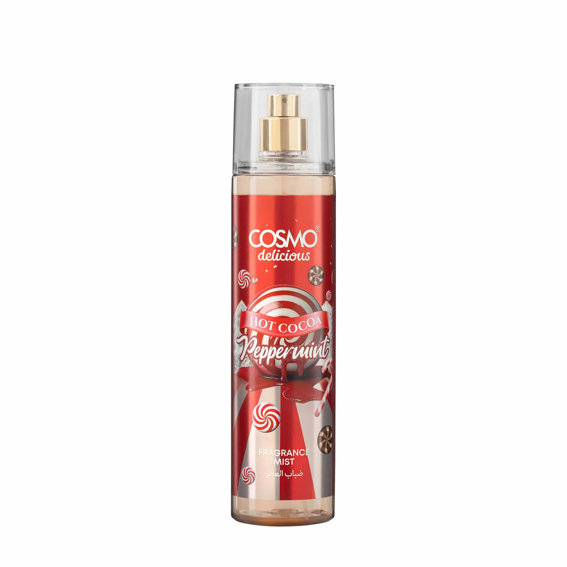 Hot-Cocoa-Peppermint-250ml_96ce1e50-04a2-4811-8eff-d38b6624d058.webp Cosmo Delicious Hot Cocoa Peppermint Fragrance Mist - Image 1