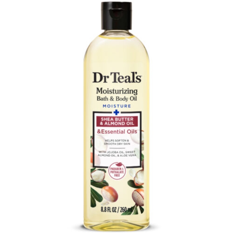 IMG_8038.jpeg Dr Teal’S Moisturizing Bath & Body Oil -Shea Butter and Almond oil – 260ml (8.8Oz) - Image 1
