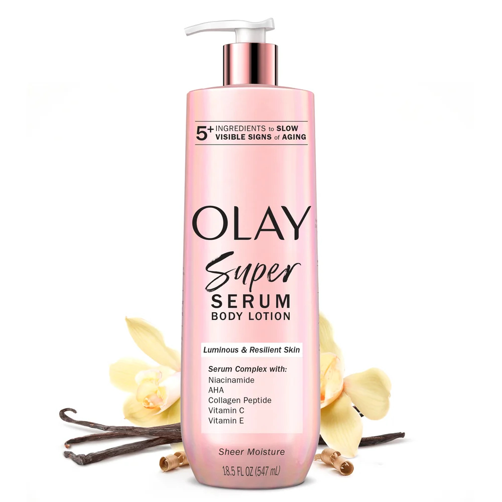 PI_80846472_140134188.webp Olay Super Serum Illuminating Body Lotion – 547ml (18.5 fl oz) - Image 1
