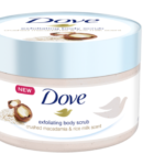 Dove Exfoliating Body Polish Scrub Macadamia & Rice Milk Body Scrub 225ml