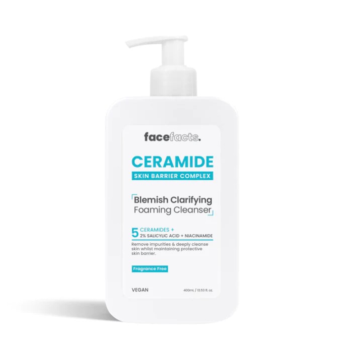 blemishh.jpg Facefacts Ceramide Blemish Clarifying Foaming Cleanser 400ml - Image 1