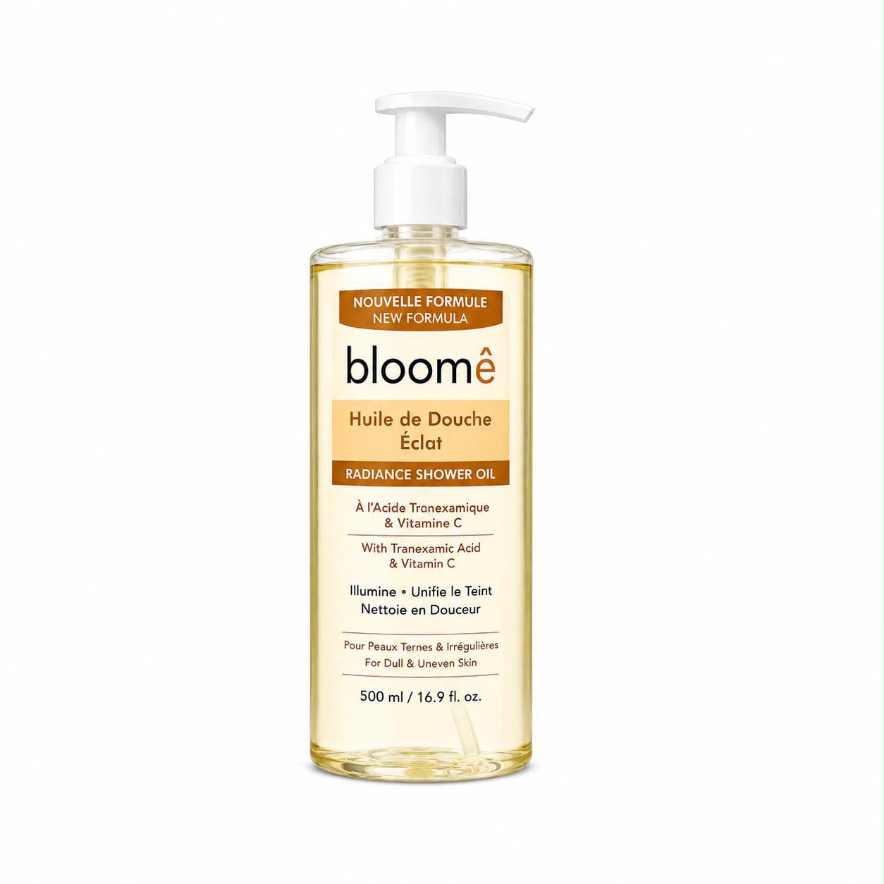 bloom-body-wash.jpeg Bloome Radiance Shower Oil with Tranexamic Acid & Vitamin C 500ml - Image 1