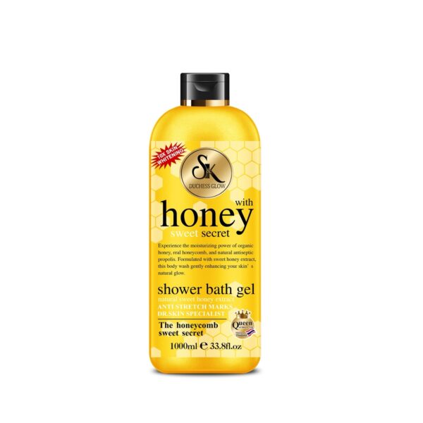 sk-duchess-honey-shower-gel.jpeg SK Duchesss Glow With Honey Sweet Secret Shower Bath Gel 1000ml - Image 1